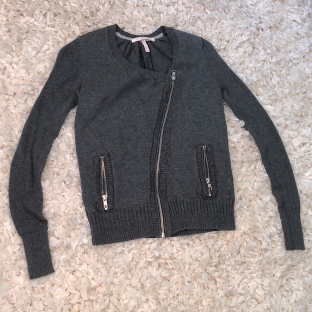 Victoria’s Secret Grey Zip Sweater - Size XS